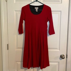 Robbie Bee red knit dress